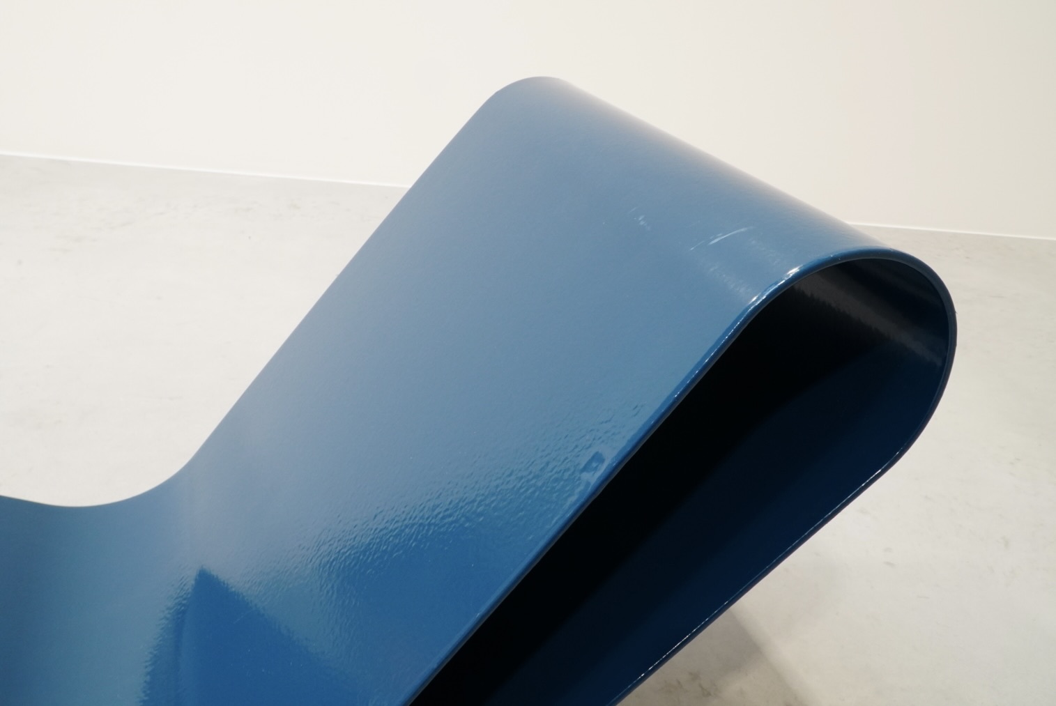 Maarten Van Severen, LC95A Blue Aluminum Loop Chair by Atelier MVS